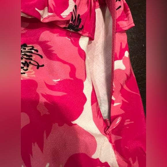 The Kooples Summer Party Silk Fit and Flare Dress Side Zipper Lined NWT size 4 - Picture 13 of 15